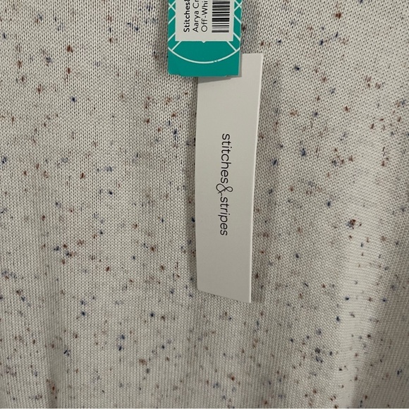 NWT STITCHES & STRIPES AARYA LONG SLEEVE CREWNECK SWEATER OFF-WHITE - M - Picture 4 of 10